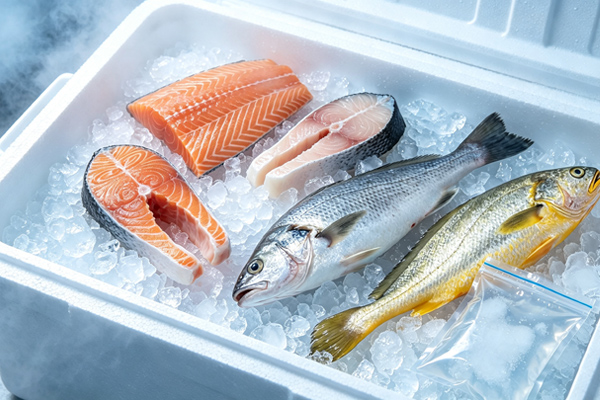 L'enregistreur de température jetable USB garantit la qualité du poisson réfrigéré dans le transport sous la chaîne du froid